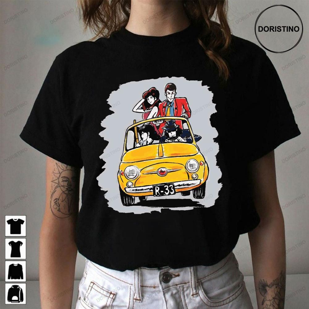 Lupin Iii And Friends On Car Limited Edition T-shirts